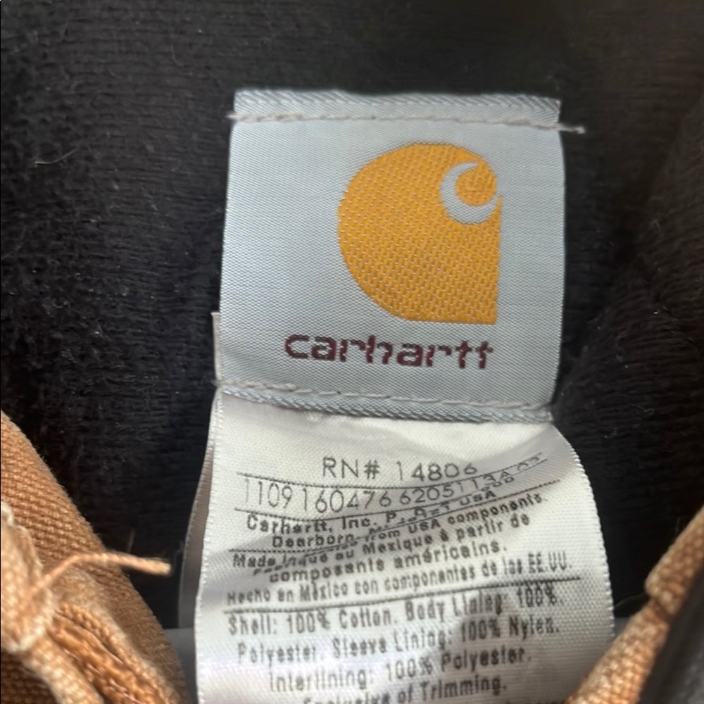 Carhartt Brown Hooded Jacket - Picture 2 of 2